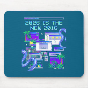Art 2016 Vaporwave Pixel Computer Aesthetic Mouse Pad