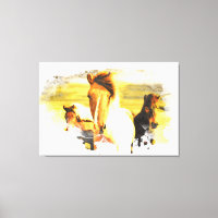 *~* Art 3 Horses - Mustangs Mountains AR22 Equine