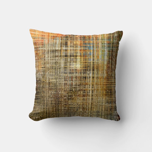 Art abstract colorful geometric intersection backg cushion (Front)