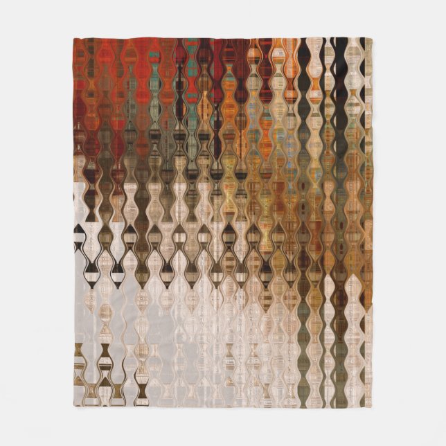 art abstract colorful geometric intersection backg fleece blanket (Front)