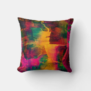 art abstract colorfur vibrant paper backgroundart, cushion