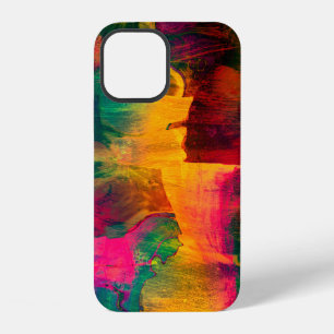 art abstract colorfur vibrant paper backgroundart, iPhone 12 case