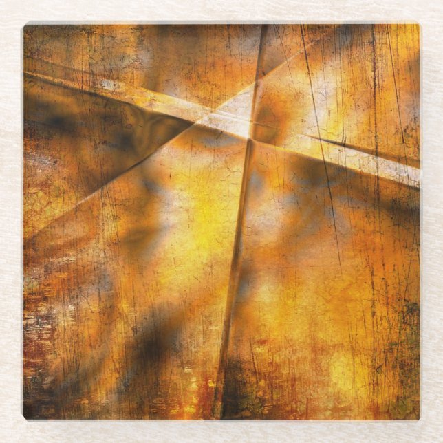 art abstract colourful background glass coaster (Front)