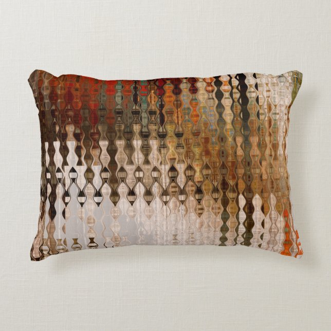 art abstract colourful geometric intersection back decorative cushion (Front)