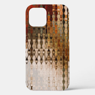 art abstract colourful geometric intersection back iPhone 12 case