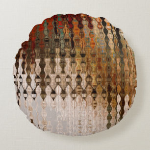 art abstract colourful geometric intersection back round cushion