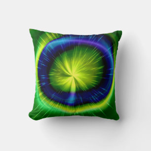 Art Abstract colourful spiral 8 Cushion