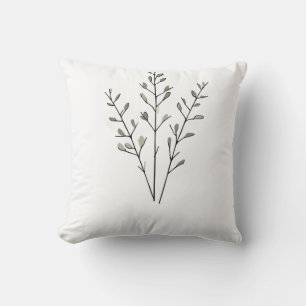 Art Abstract Earthy Branch Cushion