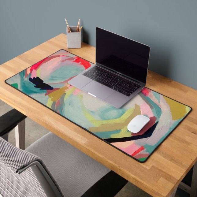 Art Abstract Fluro Acrylic Painting   Desk Mat (Office 2)