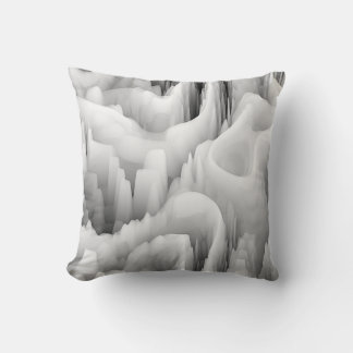 art abstract fractal wave blurred monochrome backg cushion