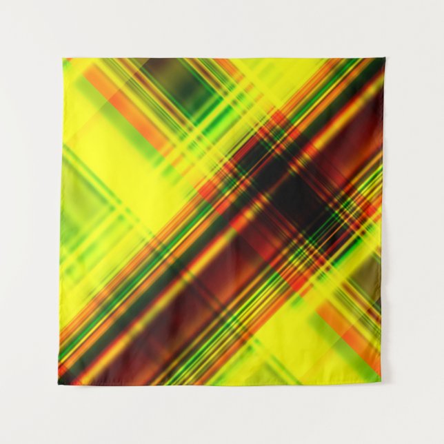 art abstract geometric diagonal pattern background tapestry (Front)