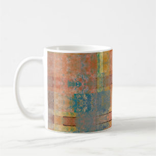 art abstract geometric horizontal stripes pattern coffee mug
