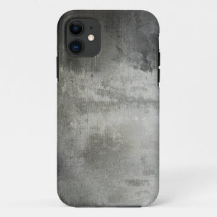 art abstract grunge black and white textured iPhone 11 case