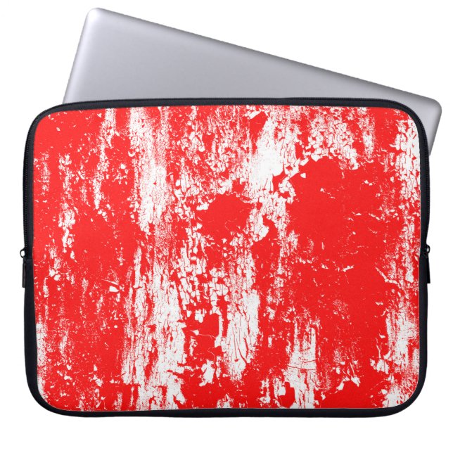 Art abstract grunge illustration ink brush effect  laptop sleeve (Front)