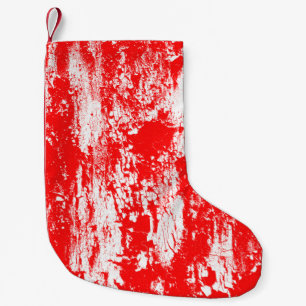 Art abstract grunge illustration ink brush effect small christmas stocking