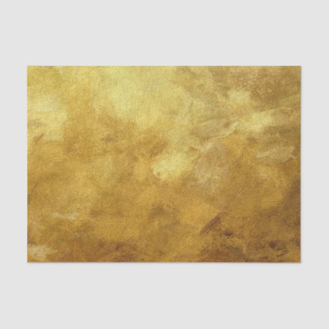 art abstract painted background in golden colour tissue paper (Front)