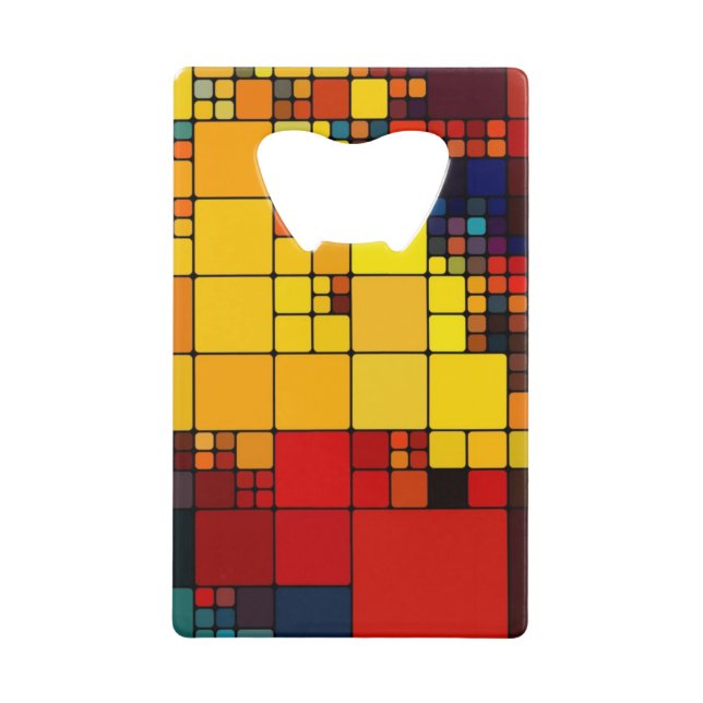 Art abstract vibrant rainbow geometric pattern (Front)