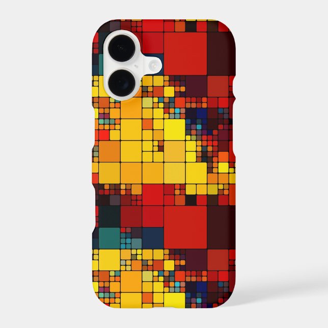 Art abstract vibrant rainbow geometric pattern (Back)