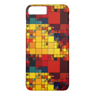 Art abstract vibrant rainbow geometric pattern Case-Mate iPhone case