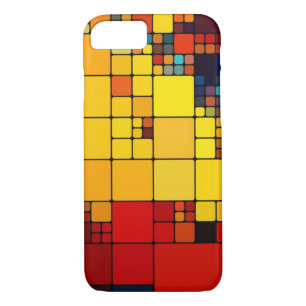 Art abstract vibrant rainbow geometric pattern iPhone 8/7 case