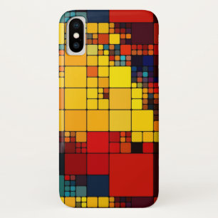 Art abstract vibrant rainbow geometric pattern Case-Mate iPhone case