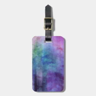 art abstract watercolor background on paper 2 luggage tag