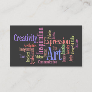 Art and Inspiration Business Card for Creative Pro