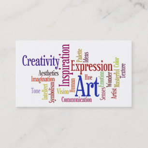Art and Inspiration Business Card for Creative Pro