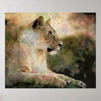 *~* Art AP23 Artistic RAINBOW Abstract LIONESS