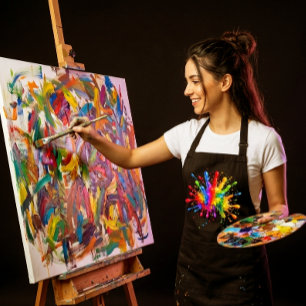 Art Artist Painter Colourful Painting Apron