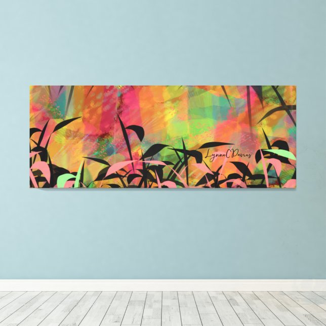 Art Attack Stretched Canvas Print (Insitu(Wood Floor))