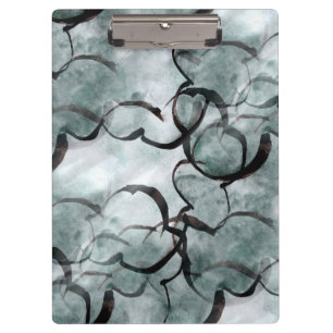 art avant-garde grey, black hand paint clipboard