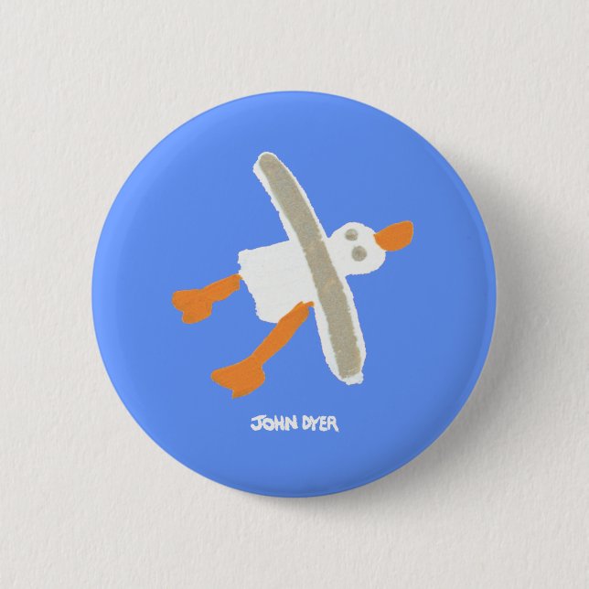 Art Badge Button: John Dyer Seagull (Front)