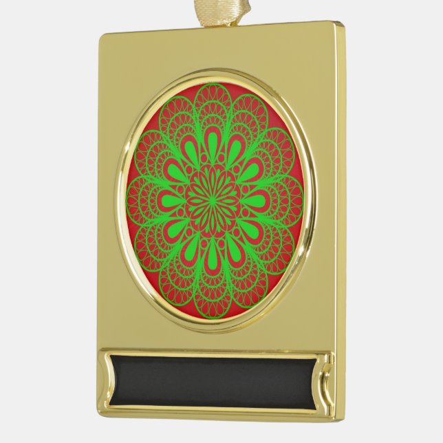 Art Banner Ornament (Left)