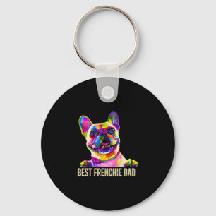 Art Best Frenchie Dad French Bulldog Dog Dad Key Ring