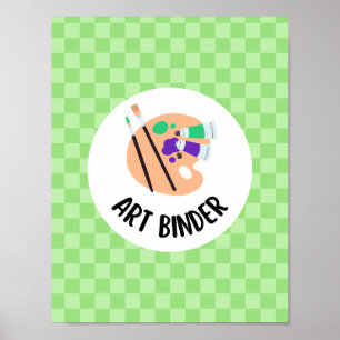 art binder insert - teacher organisation poster