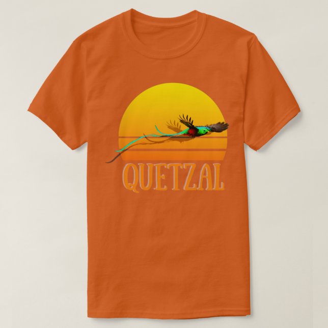 Art Bird Guatemala Birds Souvenir Quetzal  7  T-Shirt (Design Front)