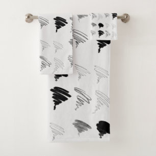 Art Brush Pattern Towel Set