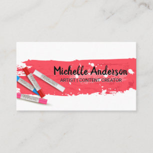 Art Brush Stroke Business Card
