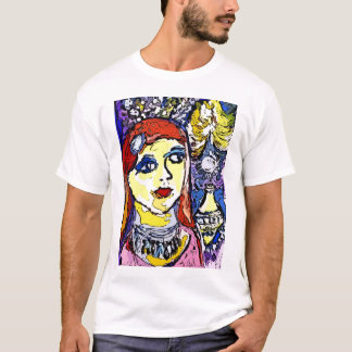 Art Brut Girl Painting Katie Pfeiffer T-Shirt