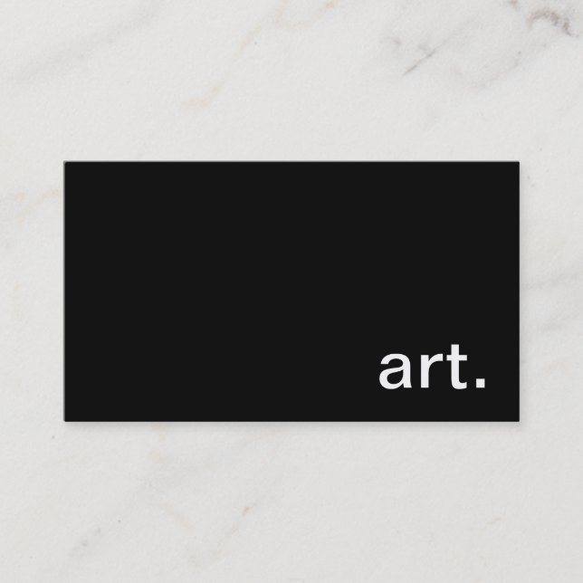 Art Business Card (Front)