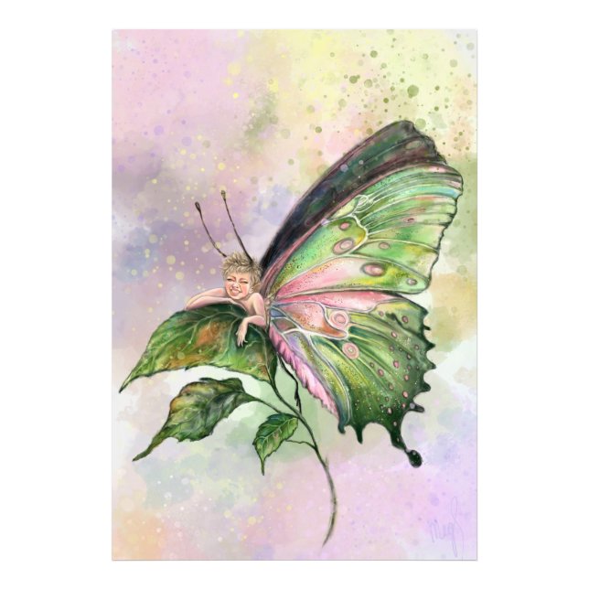 Art Butterfly Funny Poster (Front)