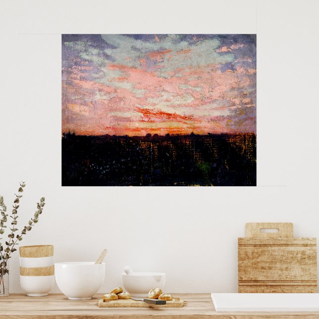 Art by Abbott Handerson Thayer Captivating Sunrise Poster (Kitchen)