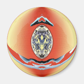 Art by Aliens - Medallion Magnet