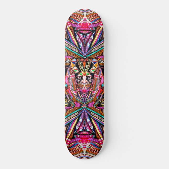 Art by Davey AFRICANA Skateboard (Front)