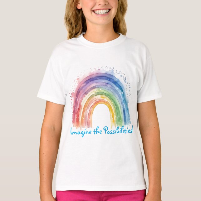 Art by Debi, Rainbow Child’s Shirt (Front)