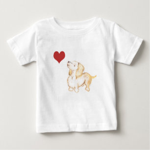 "Art by Heather" love Dachshund childs tshirt