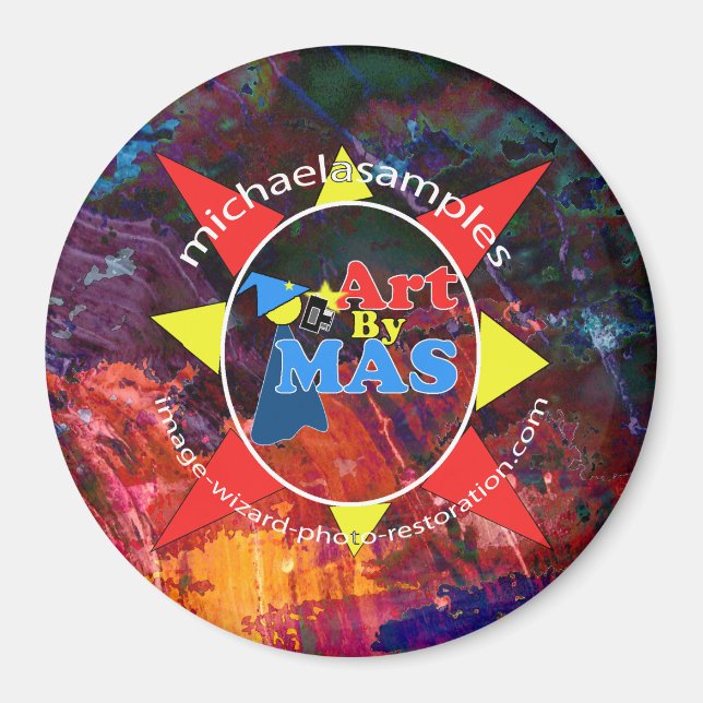 Art By MAS logo Magnet (Front)