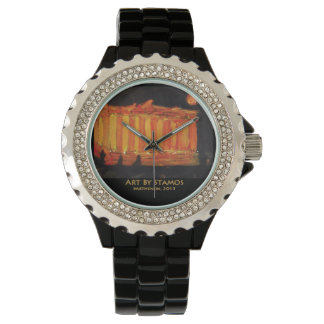 Art By Stamos "Parthenon" painting watch