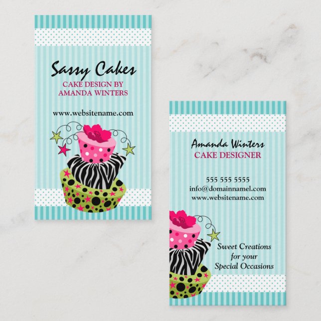 Art Cake Bakery Business Card (Front/Back)